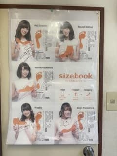 ポスター sizebook 乃木坂46 サイン 白石麻衣,西野七瀬,橋本奈々未