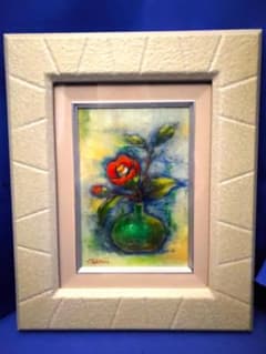 小泊 芳彦作 花瓶の花 油彩画 F1号 B-19 - メルカリ