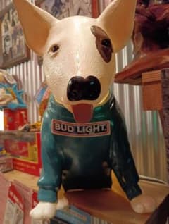 バドワイザー スパッズマッケンジー ランプ ブルテリア バドライト 犬