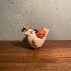 昭和レトロ 鳩笛 郷土玩具 置物 オブジェ 焼き物 伝統工芸 ハト 鳥