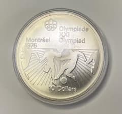 モントリオールオリンピック記念銀貨（大型コイン） カナダ10ドル