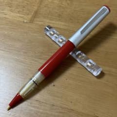 新品 廃盤 プラチナ 万年筆 ソフトペン S-600A 赤 採点ペン 昭和レトロ