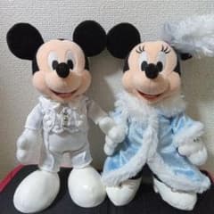 ビッグバンドビートミッキーミニー白タキ 水色ドレスぬいぐるみセット