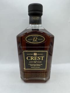 未開栓】サントリー クレスト 12年 旧ボトル 黒キャップ - メルカリ