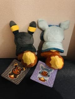 イーブイ ポンチョ ぬいぐるみセット ブラッキー グレイシア ポケモン