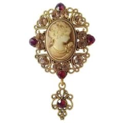 希少♡箱付き】アンティーク Donadio カメオ ブローチ ペンダント