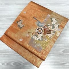 O-543 名古屋帯 名古屋仕立て 九寸 正絹 着物 - メルカリ