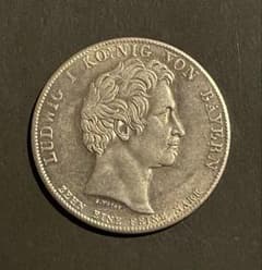 1831年 バイエルン王国 1ターラー銀貨 ルートヴィヒ1世 - メルカリ
