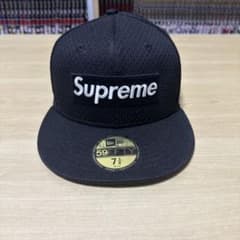 Supreme 59FIFTY ブラック キャップ 7 3/8 - メルカリ