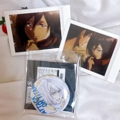 進撃の巨人 wit studio 缶バッジ ミカサ ぱしゃこれ - メルカリ