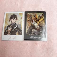 原神fes 中国 2026 箔押し チェキ ポラロイド カード 鍾離 若陀龍王