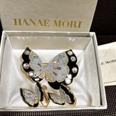 HANAE MORI 森英恵 蝶 ブローチ・イヤリング 3点セット - メルカリ