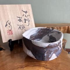 小崎一陽造 志野焼 抹茶碗 茶道具 共箱(10m) - メルカリ