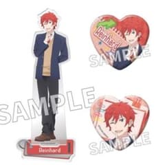 異世界学園生活 ラインハルト アクリルスタンドフィギュア 缶バッジ