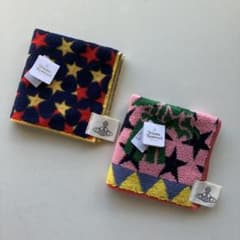 タグ付きタオルハンカチ2枚セット ヴィヴィアンウエストウッド V6