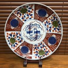 江戸時代 古伊万里焼 赤絵 飾り皿 お正月に - メルカリ