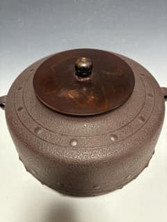 茶釜 鋳鉄製 万代屋 中古品 味が有ります‼️ 値下げしました‼️ - メルカリ