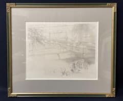 真作」田渕俊夫「旅の窓からⅧ-Ⅵ橋」銅版画 53/80 1996年 - メルカリ