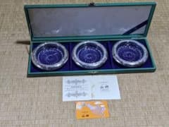 ♢純銀製コースター 田中貴金属直営店 銀座山崎 共箱 栞入 資産形成