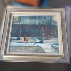 5193）長尾正明 油絵F8号「真如堂」 - メルカリ