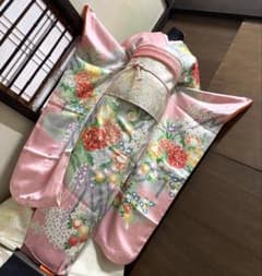振袖フルセット6点サイズM〜L駒刺繍 渡り橋藤花房文 金彩 正絹 - メルカリ