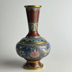 中国 古美術 花器 花入 花瓶 七宝焼 景泰藍 - メルカリ