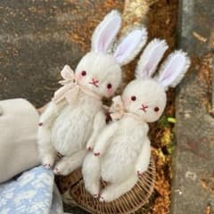 ベイビーラビット うさぎ ぬいぐるみ 海外作家様 ハンドメイド