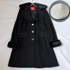 極美品 ヴィヴィアンウエストウッドレッドレーベル ファー ラブコート
