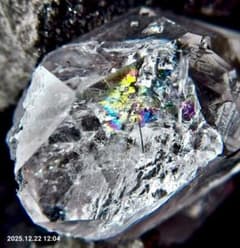 希少 ハーキマーダイヤモンド 原石 母岩付 ダブルポイント NY州