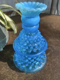 ともたん⭐️大正ガラス・和ガラス】美品✴︎鯉の掛け花瓶 ウラン