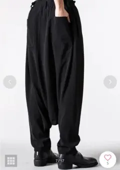 ヨウジヤマモトプールオム サルエルHX-P52-423-1-03