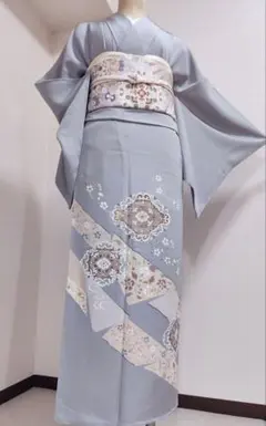 名門藤原織物 振り袖 フルセット 別誂長襦袢付 金駒刺繍 絞り 袋帯 701