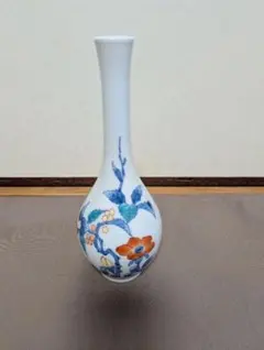 楽天市場】砥部焼 花瓶の通販 砥部焼花瓶、椿の柄、、栖山、長岡製作所、