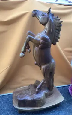 2026年最新】馬 木彫りの人気アイテム - メルカリ ヴィンテージ工芸品