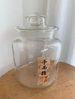 飴屋瓶 ガラス瓶 保存容器 ガラス 昭和レトロ 大正ロマン 六角形