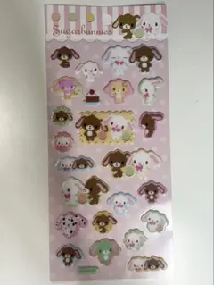 シュガーバニーズ バレエうさプリマうさ ぷくぷくシール ぷっくり