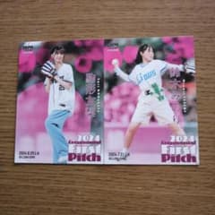 PSA10 駒形友梨 始球式 銀版直筆サインカード /5