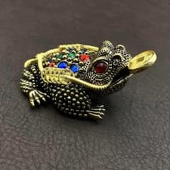 雷神三本脚蛙唐物縁起物置物骨董品アンティークレトロ