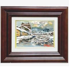 ☆ 高橋益之 ☆「羊蹄山風景」油絵 F3号サイズ 新品！