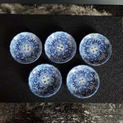 中国明時代永楽年製青花(染付)の花柄モンク壺