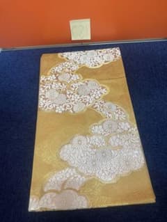 2695 袋帯 古代彫金紋 西陣織 金糸高級上質上品約440cm 未使用