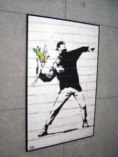 額装品/banksy bristol 2009/バンクシーHanging