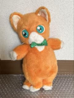 平成初期レトロ1993年アニメキャラ猫ぬいぐるみみかん