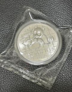カプセル付き] 1989年 (新品) 中国「パンダ」純銀 1オンス 銀貨