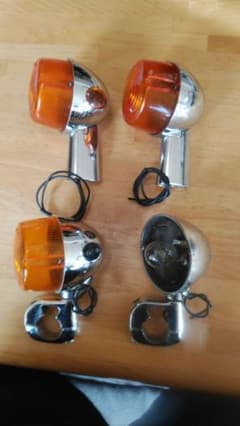 ハーレー ヤンキーウインカー 1つレンズ無しショベルヘッドビンテージ