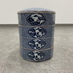 相馬御風箱書き木箱入り信楽焼竜峰窯の小物入れ？