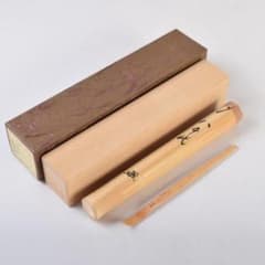 茶道具茶杓竹峰作銘:さざ波足立泰道書付桐箱付き