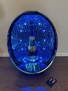 エンジェル エッグ シャンパン 空瓶 リモコン付 青 ブルー 卵 単三電池