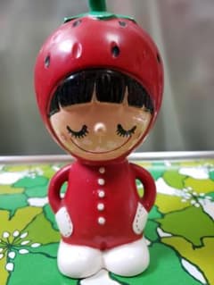 陶器製女の子内藤ルネ貯金箱昭和レトロM iko FUJIKA もんあみ