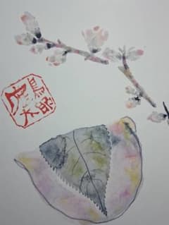 片岡 鶴太郎、【ゆず】、希少画集画、状態良好、四季、自然